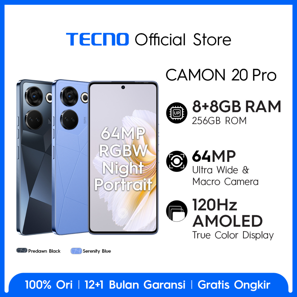 TECNO CAMON 20 Pro 5G Harga Spesifikasi