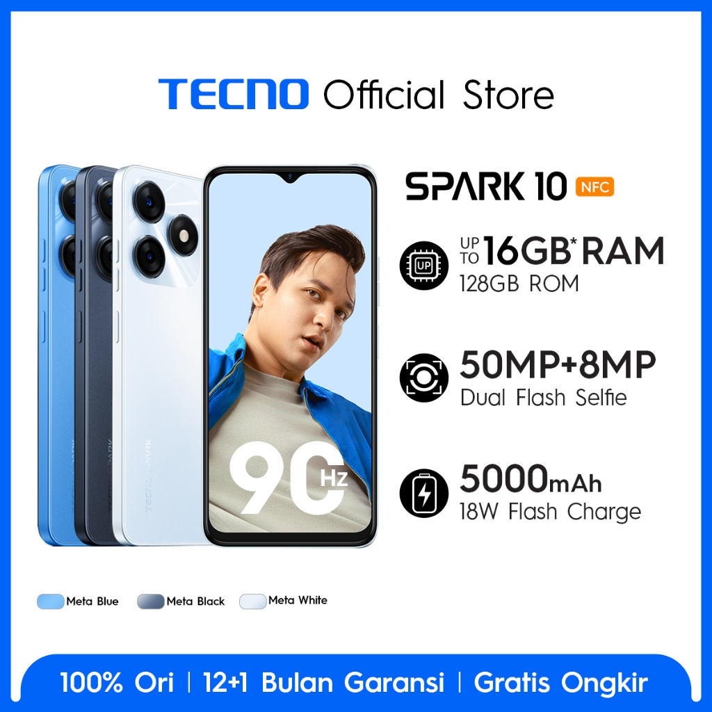 TECNO SPARK 10 NFC Harga Spesifikasi